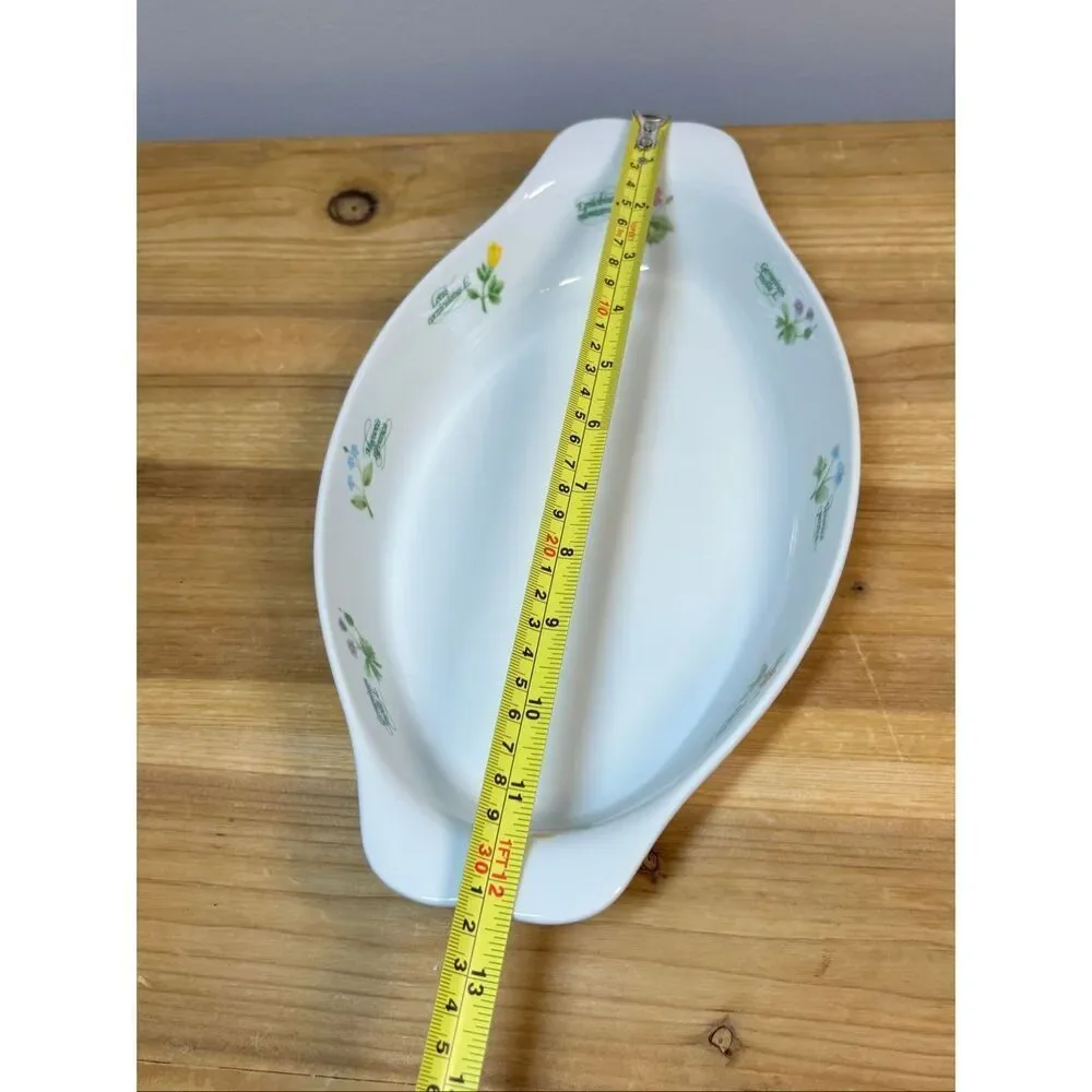 Anchor Hocking Floret Oval Casserole Dish 1QT